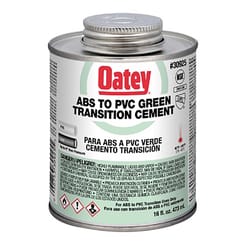 Oatey Green Transition Cement For ABS/PVC 16 oz