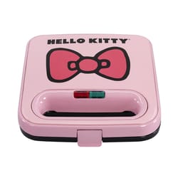 Uncanny Brands Hello Kitty Pink Cast Aluminum Nonstick Surface Sandwich Maker