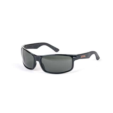 STIHL Polarized Performance Safety Glasses Black Lens Black Frame