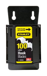 Stanley Steel Hook Blade Dispenser with Blades 1.875 in. L 100 pc