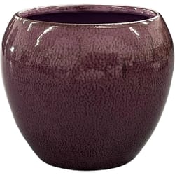 Robert Allen 4 in. D Steel Braeburn Planter Purple