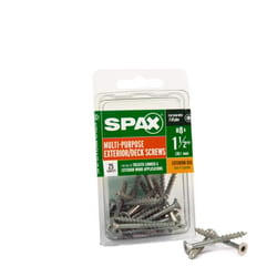 SPAX No. 8 in. X 1-1/2 in. L Gray Star Flat Head Deck Screws 25 pk