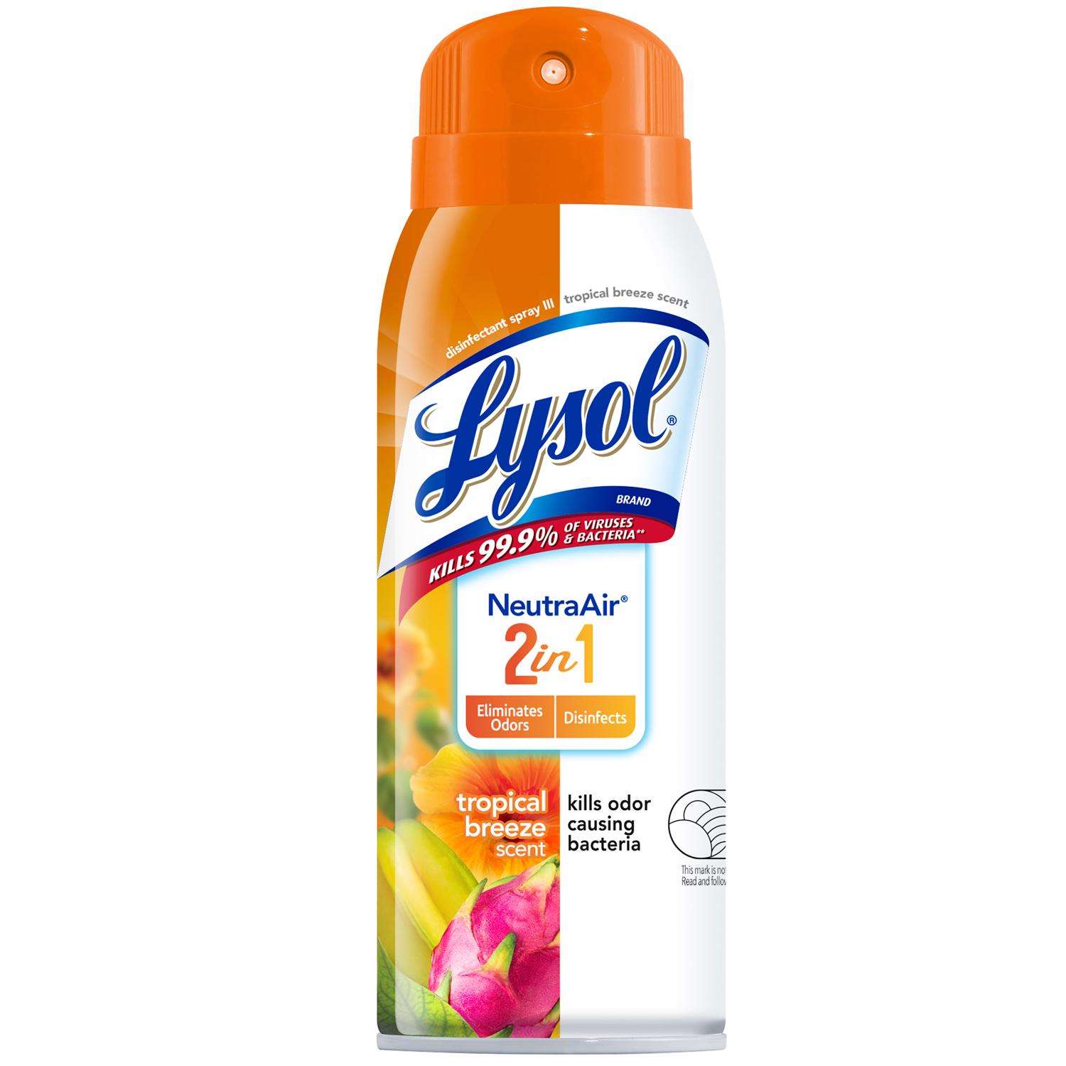 Lysol Neutra Air Tropical Breeze Scent Disinfectant Spray 10 oz 1 pk ...