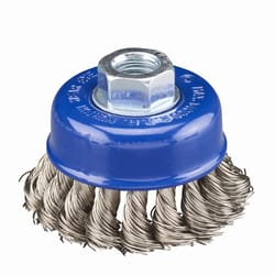 Norton Clipper 3 in. Knot Wire Cup Brush Stainless Steel 14000 rpm 1 pc