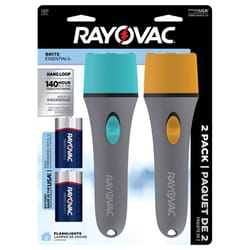Rayovac Brite Essentials 20 lm Multicolored LED Flashlight D Battery