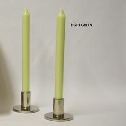 Kiri Tapers Light Green Unscented Scent Taper Candle