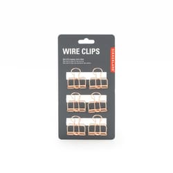 Kikkerland 1 in. Copper Binder Clips 1 pk