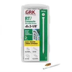 GRK Fasteners RT Composite No. 8 X 3-1/8 in. L Star Coated Reverse Screws 100 pk