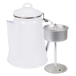 Stansport White Coffee Pot 12.25 in. H X 7.25 in. W X 7.25 in. L 5 pk