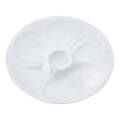 Harold Import White Porcelain Oyster Plate