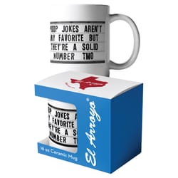 El Arroyo 16 oz White BPA Free Poop Jokes Mug