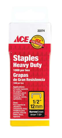 T50 1/2 in. Stainless-Steel Staples (1,000-Pack)