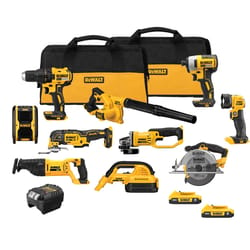 DeWalt 20V MAX Cordless Brushed 10 Tool Combo Kit