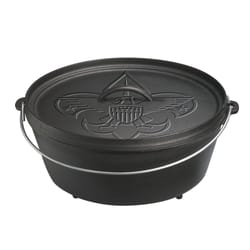 Lodge Cast Iron Dutch Oven 12 in. 6 qt Black