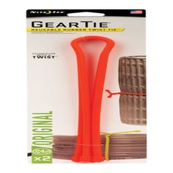 Nite Ize Gear Tie 24 in. L Orange Twist Ties 2 pk