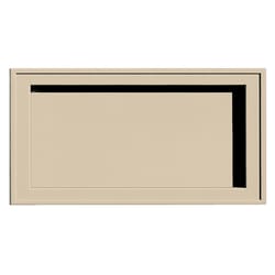 Builders Edge 14 in. H X 1 in. L Prefinished Almond Vinyl Mounting Block