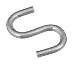 National Hardware Zinc-Plated Silver Steel 1 in. L Open S-Hook 20 lb 6 pk