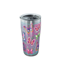 Tervis 20 oz Butterfly Motif Multicolored BPA Free Double Wall Tumbler