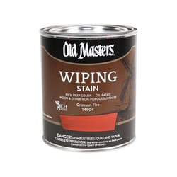 Old Masters Semi-Transparent Crimson Fire Oil-Based Wiping Stain 1 qt