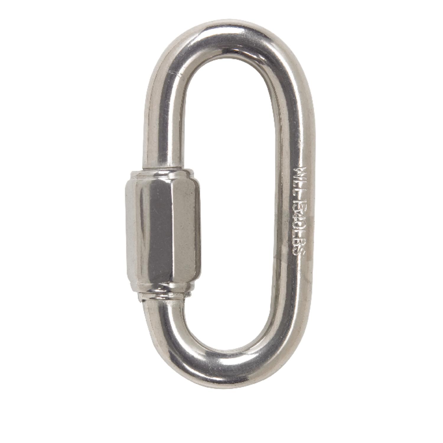 Campbell Polished Stainless Steel Quick Link 880 lb 2-1/4 in. L Campbell Polished Stainless Steel Quick Link 880 lb 2-1/4 in. L