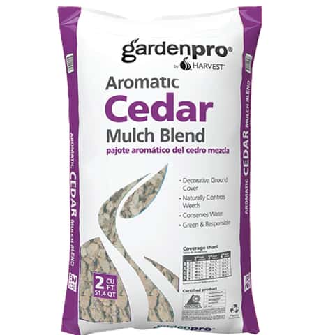 GARDEN PRO by Harvest 2-cu ft Brown Cedar Blend Mulch GARDEN PRO by Harvest 2-cu ft Brown Cedar Blend Mulch