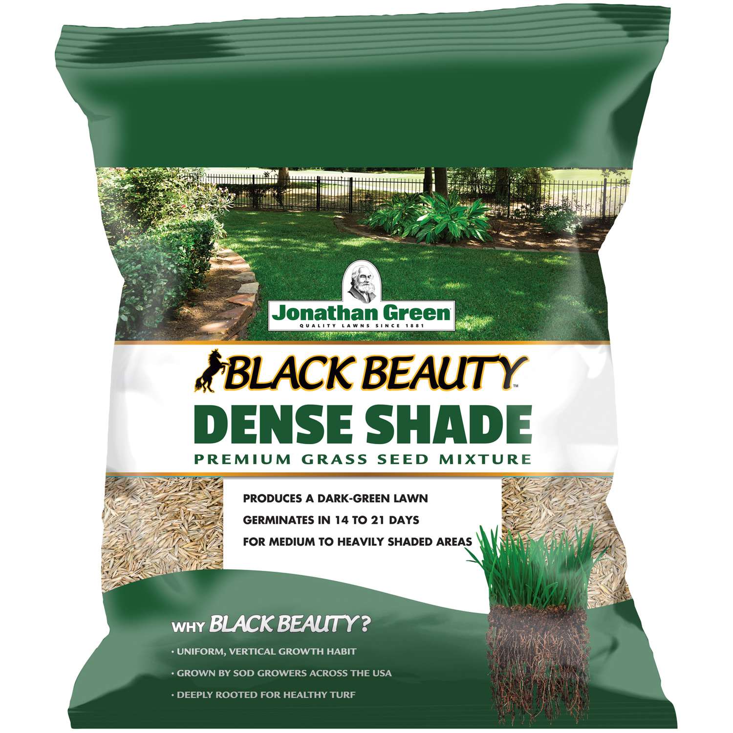 Jonathan Green Black Beauty Dense Shade Mixed Sun/Partial Shade Grass