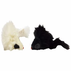 Spot Assorted Plush Twin Mice Catnip Mouse Cat Toy 4.5 2 pk