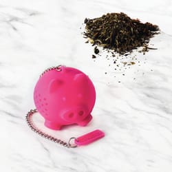 Tovolo Pink Silicone/Stainless Steel Tea Infuser