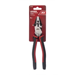 Ace 8 in. Chrome Vanadium Steel Linesman Pliers