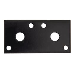 Hampton 3 in. H X 1-1/4 in. W X 1/8 in. L Black Steel Mending Plate