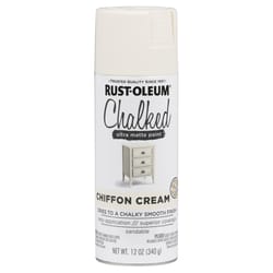 Rust-Oleum Chalked Ultra Matte Chiffon Cream Oil-Based Acrylic Sprayable Chalk Paint 12 ounce