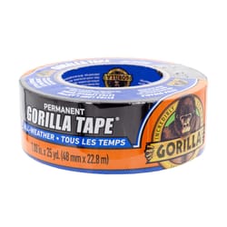 Gorilla 1.88 in. W X 25 yd L Black Duct Tape