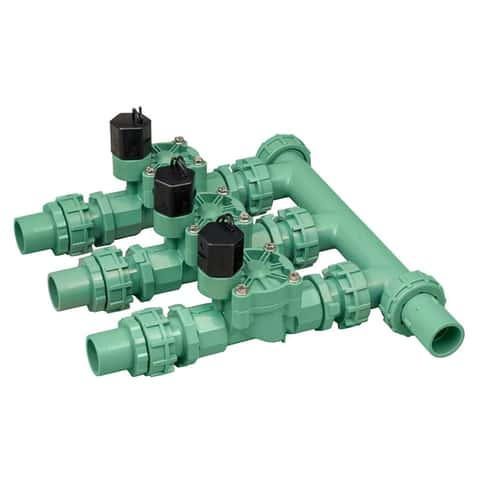 Orbit 3 Valve Preassembled Manifold 3 4 in. 150 psi Ace Hardware