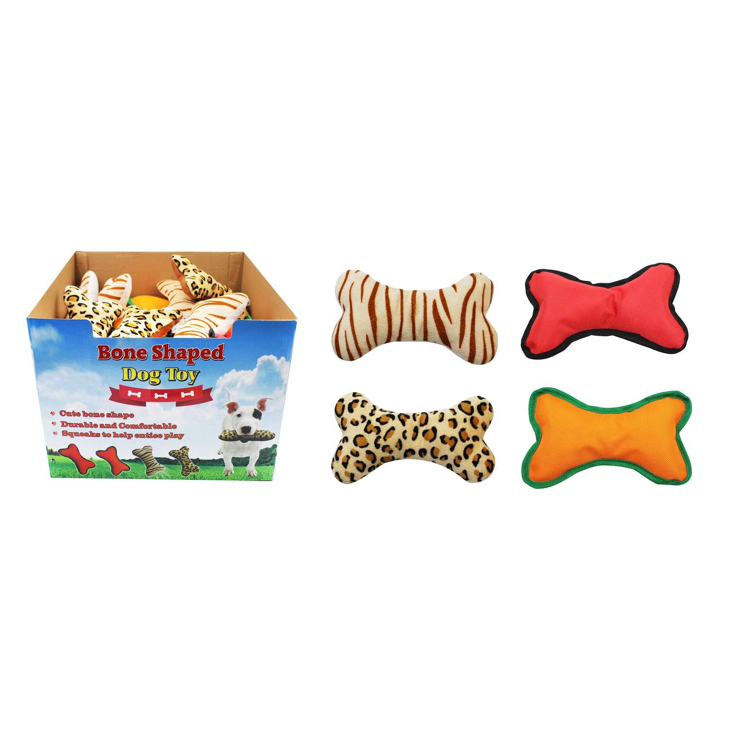 Diamond Visions Assorted Bone Squeak Dog Toy 1 pk Ace Hardware