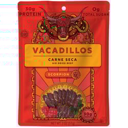 Vacadillos Carne Seca Scorpion Beef Strips 2 oz Bagged