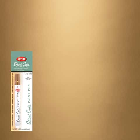 Krylon Short Cuts Gold Leaf Paint Pen Interior 0.33 oz - Ace Hardware