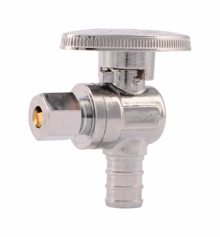 SharkBite PEX Barb Compression Brass Quarter Turn Quarter Turn Angle