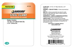 Jandorf 3/4 in. D Steel Cushion Clamp 2 pk