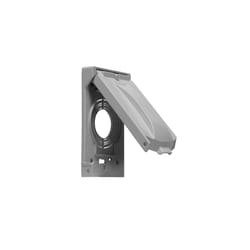 TayMac Rectangle Die-Cast Metal 1 gang 4.82 in. H X 3.02 in. W Weatherproof Cover