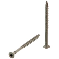 Senco Duraspin No. 8 Sizes X 2-1/2 in. L Square Flat Head Exterior Screws 1000 pk