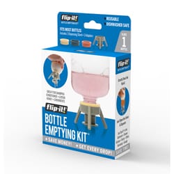 Flip-it! Gray Polypropylene Bottle Emptying Kit