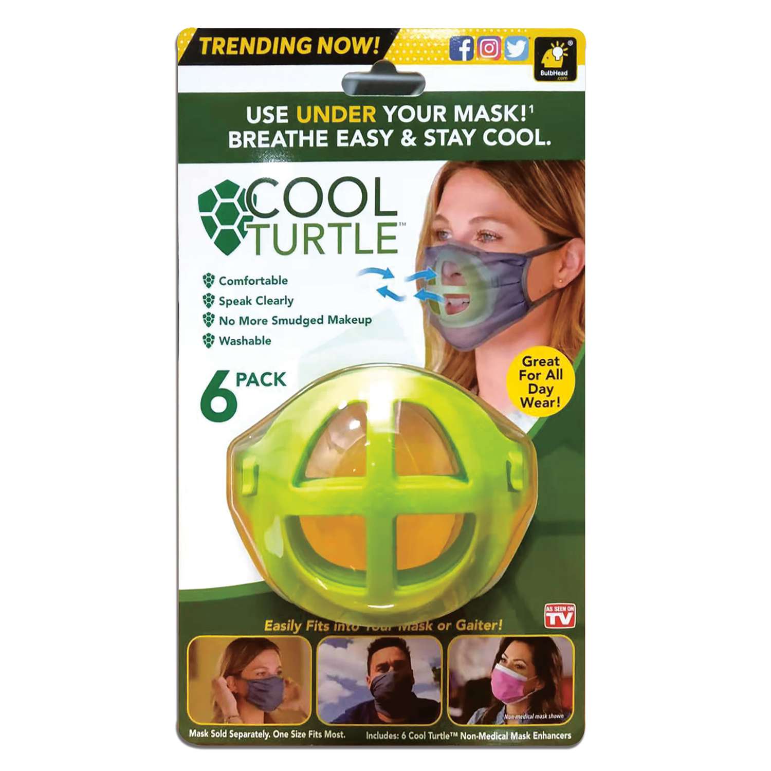 Bulbhead Cool Turtle Mask Enhancer 6 pk - Ace Hardware