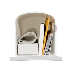 Architectural Mailboxes Parsons Classic Plastic Post Mount White Mailbox