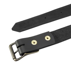 Klein Tools 38 in to 46 in. Leather Belt 1.5 in. W Black