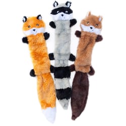 ZippyPaws Assorted Plush Skinny Peltz Dog Toy Large 1 pk