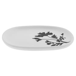 Karma Milo Black/White Ceramic Soap Dish