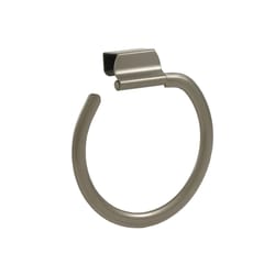 Spectrum Ashley Satin Nickel Silver Towel Ring Steel