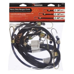 National Hardware Gray Adjustable Bungee Cord 60 in. L 2 pk - Ace Hardware