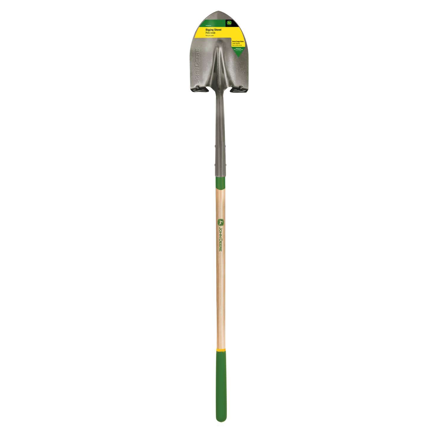 John Deere Steel blade Wood Handle 9.25 in. W x 61 in. L Digging Round