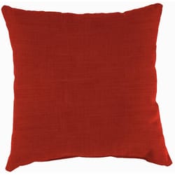 Jordan Manufacturing Orange Polyester Toss Pillow